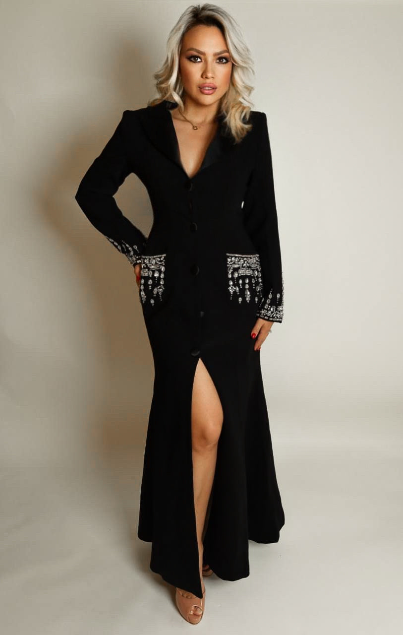 Hot black long women dresses