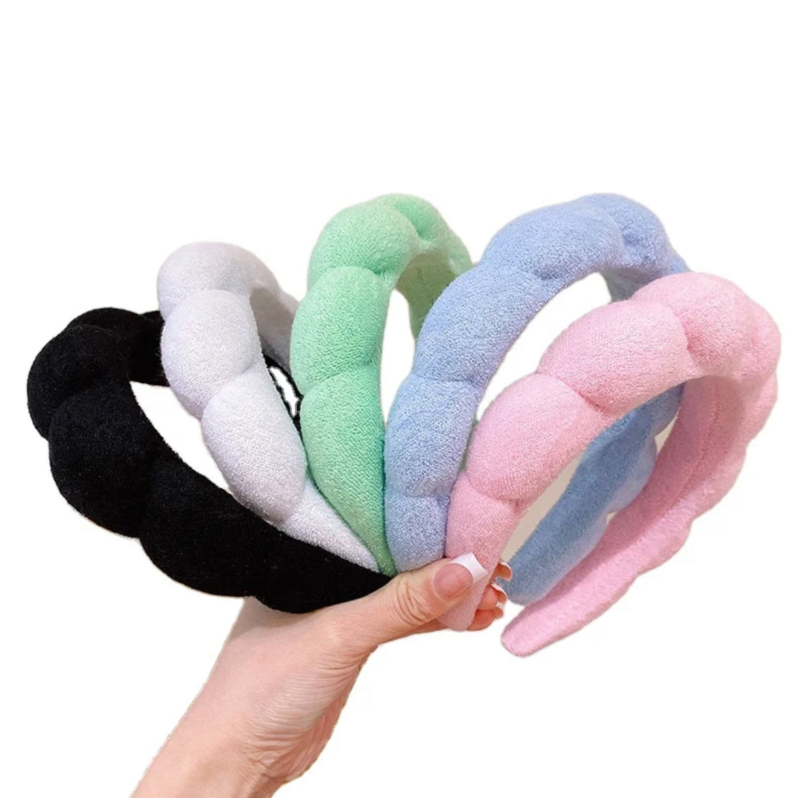 Custom Hair Wide Puffy Hair band New Padded Sponge Spa Headband Makeup Hair Accessories