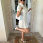 Mini dress fashion shirt style French niche for women European and American style