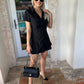 Mini dress fashion shirt style French niche for women European and American style