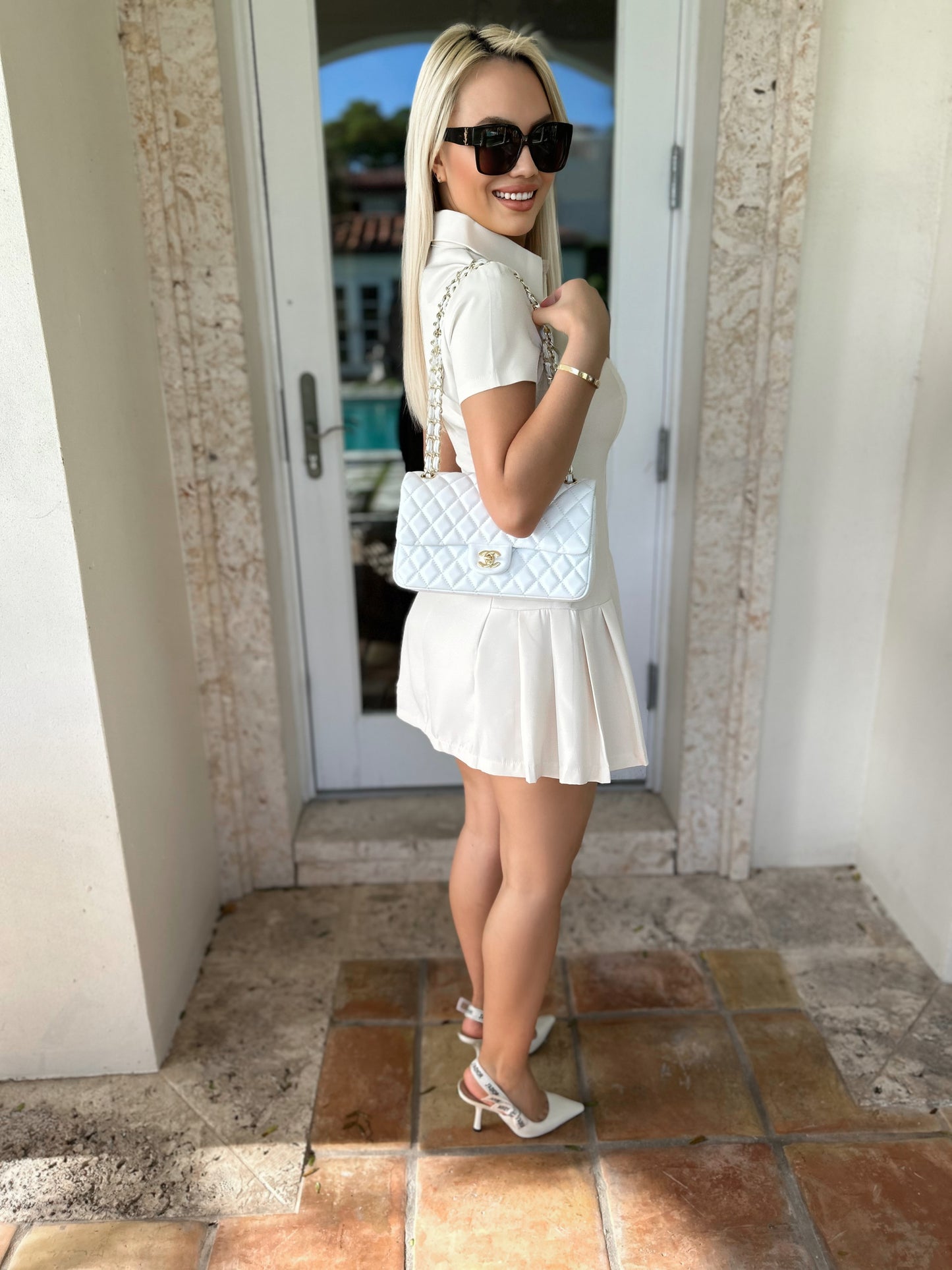 Mini dress fashion shirt style French niche for women European and American style