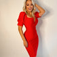 V-cut dress
