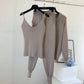 Fashion 3 pieces women's sweater solid color suits three-piece set tracksuits casual set clothes