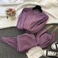 Fashion 3 pieces women's sweater solid color suits three-piece set tracksuits casual set clothes