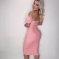 Pink two-piece dress