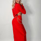 Kimshein Fashion New Elegant Party Dress Long Sleeve Long Sexy Gala Dresses Dress
