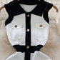 Women's dress wrapped in the hip knitted with small French fragrance tight
